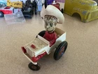 Vintage MARX Wind Up Car Jalopy Toy Plastic & Metal SAM WHOOPEE Country Western