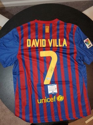 Mサイズ サッカーユニフォーム David Villa ダビドビジャ バルセロナ