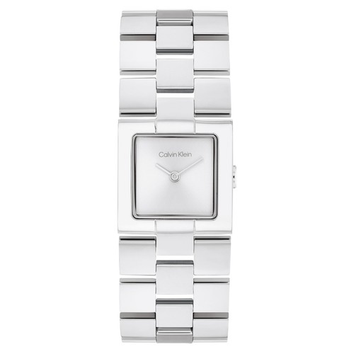 Calvin Klein Stainless Steel Silver White Dial Women's Watch - 25100088