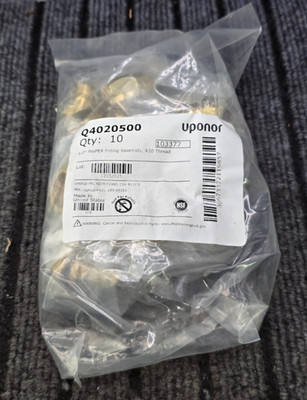 (QTY 10) UPONOR Q4020500: PROPEX FITTING ASSEMBLY 1/2'' R20 THREAD