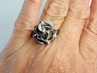 Vintage Taxco .925 Sterling Silver Rose Ring Size 7 1/2