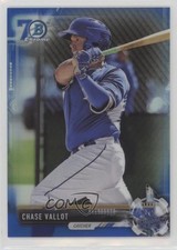 2017 Bowman Chrome Prospects Blue Refractor 70th Anniversary Chase Vallot 0l1