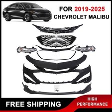 Front Bumper Cover Grille Kit For 2019-2025 Chevrolet Malibu L LS RS Premier