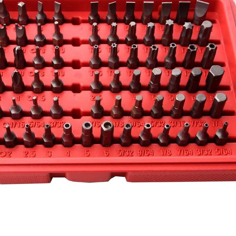 Kit 100 Inserti Giravite Cacciavite punte Trapano Avvitatore 100 Pezzi 70730 foto 4