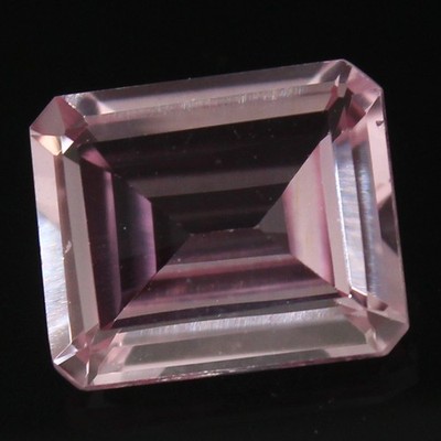 Natural Certified MONTANA Pink Sapphire 10x12 MM Emerald Cut Flawless Gemstone