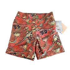 Disney Cars on the Road Swim Trunks Kids Small 5-6 Red Board Shorts NWT