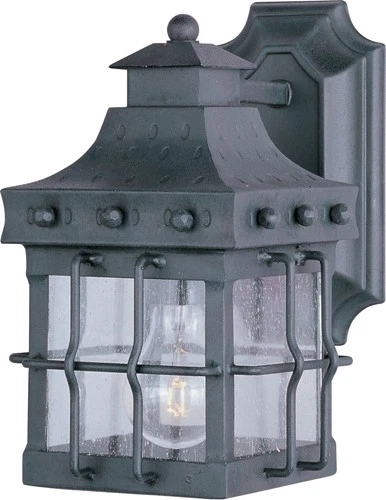 Maxim Lighting 30081CDCF Nantucket 10" Outdoor Wall Light in Black - Picture 2 of 2