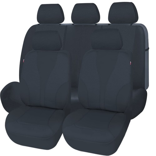 Car Seat Covers Full Cover Universal fit Car Truck SUV Van Hot Stamp Breathab...