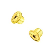 Replacement Pair 2 14k Yellow Gold Earring Screw Backs Fits In Season Jewelry