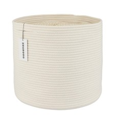 Cotton Rope Basket For Girls Boys Kids 16  X14  Baby Laundry Baskets Nursery B...