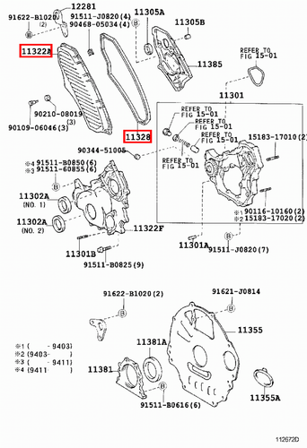 Genuine LandCruiser HZJ79 HZJ78 1HZ 4.2 Diesel Timing Belt Cover w Pad Gasket - Picture 18 of 18