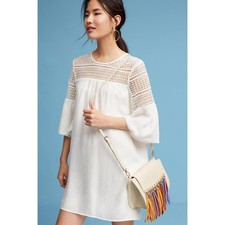 New Anthropologie COREY LYNN CALTER Petite Lace Cutout Dress $178 