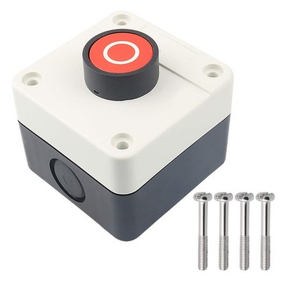 Nxtop Push Button Switch Station Momentary NC Red, 400V 10A/6A Red