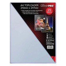 Ultra Pro 7442715559 8.3 x 11.7 in. A4 Size Top Loader - 25 Per Pack