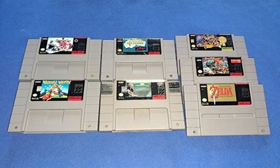 4 Super Nintendo SNES Game Lot + 3 Top Shells ONLY [READ DESCRIPTION]
