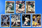 LOT OF 7 KEN GRIFFEY JR. Baseball Cards / Seattle Mariners Bowman Topps HOF  7x