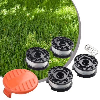 6in1 Rasentrimmer Schnüre Kappe Feder Ersatzspule für Black & Decker