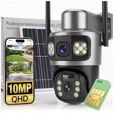Solar Außen Überwachungskamera 4G LTE 10MP , kabellos, mit SIM-Karte, schwenkbar