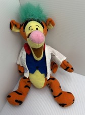 Vintage Disney Store MAD SCIENTIST TIGGER 9" Bean Bag Plush Stuffed Animal