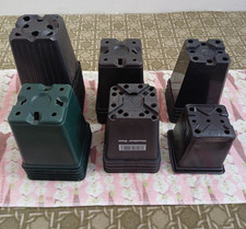 9cm Square and 9cm tall plastic plant pots for potting on seedlings