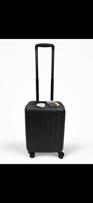 SwissGear 19  Carry-On Spinner Luggage Black 21x14x9 Lightweight Suitcase 