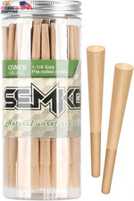 1-1/4 Rolling Papers Pre Rolled Cones  72 Pack  Natural Pre Rolled Rolling Pap