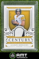 Aaron Rodgers 2025 Panini National Treasures 1/99 Century Patch Steelers