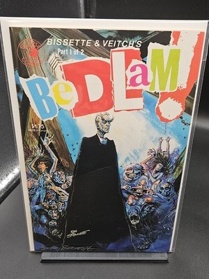 Bedlam #1 Signed By Bissette , 1985 Eclipse Comics / FREE SHIPPING 