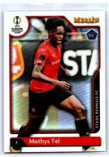 2021 Topps Merlin Chrome UEFA Mathys Tel Purple Wave #22 card