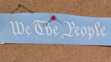 We The People Vertical Windshield Vinyl Usa Decal Car Truck Gun Rights