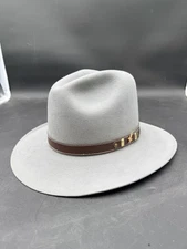 RARE Rands Custom Hatters Western Fedora Made For Swarovski Optik Size 7 1/2”
