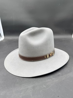 RARE Rands Custom Hatters Western Fedora Made For Swarovski Optik Size 6 5/8 