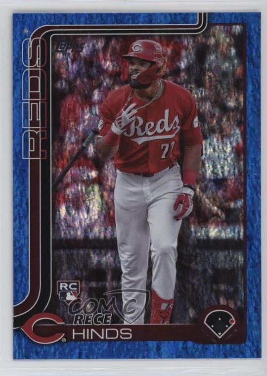 2025 Topps Series 1 Blue Holo Foil 83/150 Rece Hinds #217 0rd2