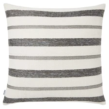 Mode Living Terra Striped Gray Metallic Pillow 22 x 22 in - NEW!