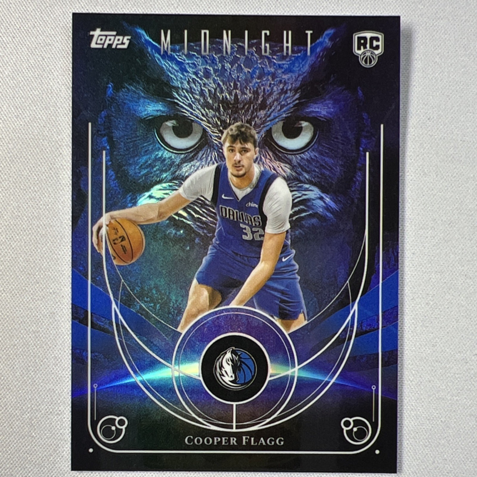 2025-26 Topps Midnight Night Owls Cooper Flagg Rookie Insert #NO-16 Mavericks