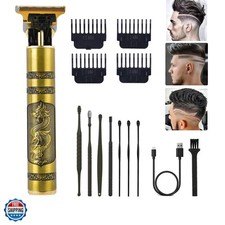 Professional Cordless Hair Trimmer, T-Blade Clippers for Men, Zero Gapped Rec...