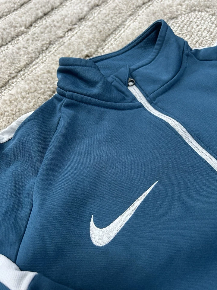 Nike Dri-FIT haut sport demi-zip 1/4 respirant polyester bleu homme S - Photo 2/4