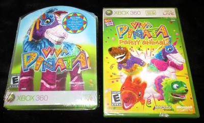XBOX 360 VIVA PINATA SPECIAL EDITION + BONUS DISC NEW SEALED + PARTY ANIMALS