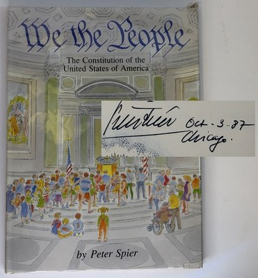 Rare Signed 1st Ed We the People Peter Spier Inscribed 1987 Gem! US Constitution