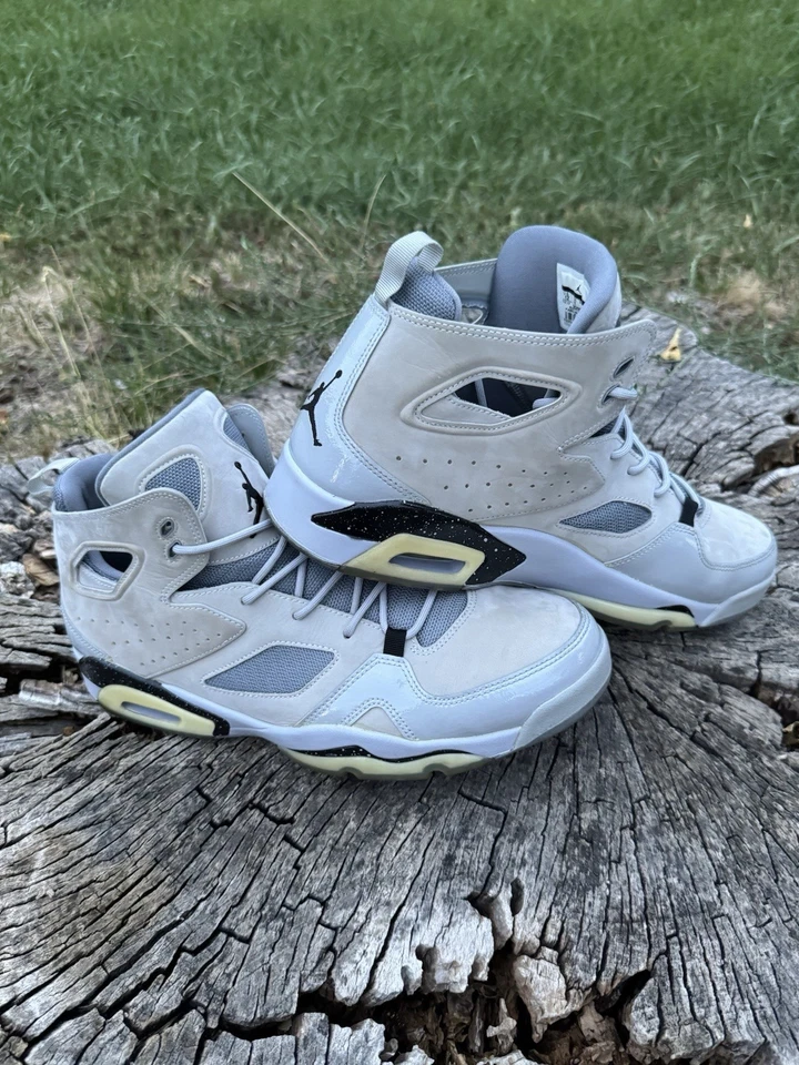 Nike Jordan Flight Club 91 Zapatos Para Hombre 12 Gris Lobo Tenis, Excelente Estado Foto 3 de 4