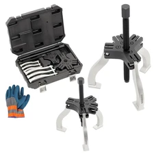 3 & 7" Gear Puller Set, Bearing Flywheel Pulley Removal, 3-Jaw Wheel Kit