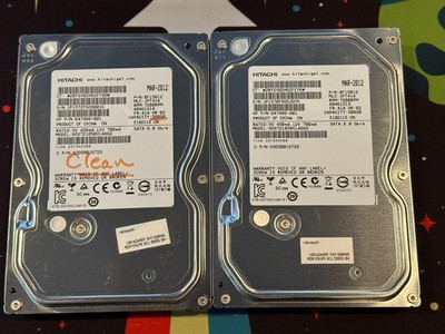Lot of 2 Hitachi SATA Hard Drive Desktop Disk 500GB 647466-001 H3D5001672S
