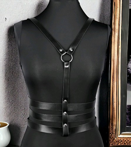 Body Brustgeschirr Mieder Harness Geschirr Fetisch Bondage Bdsm Sexy Cosplay Top - Bild 11 von 13