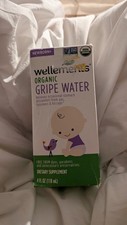Wellements Organic Gripe Water Baby Gas Colic Hiccups Relief 4oz EXP 08/26