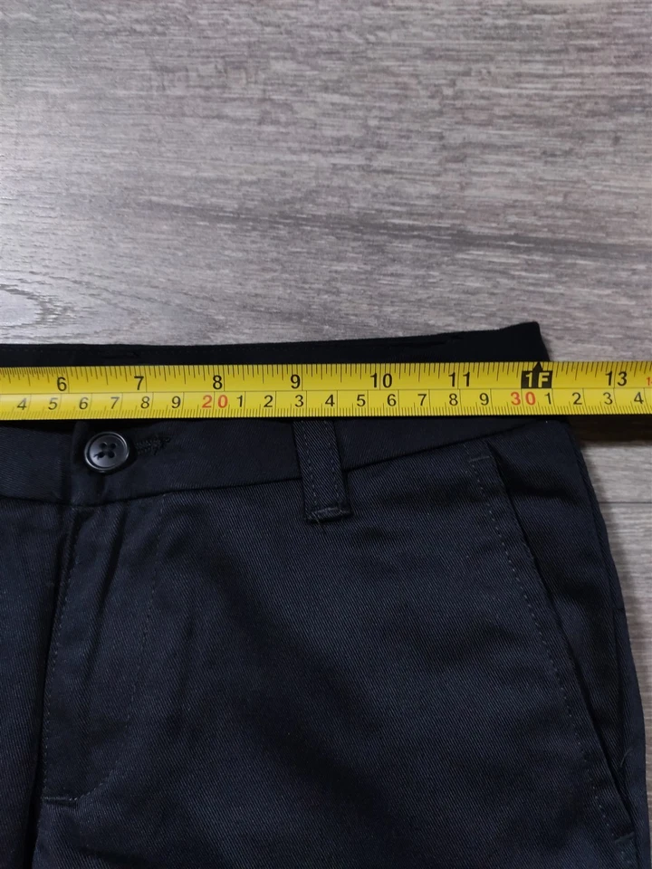Lands End Pants Kids Size 8 Black School Uniform Pants Adjustable Girls - Image 4 of 4