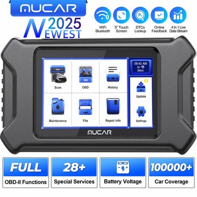 MUCAR OBD2 Scanner Engine Fault Diagnostic Tool Code Reader 28 Resets Service
