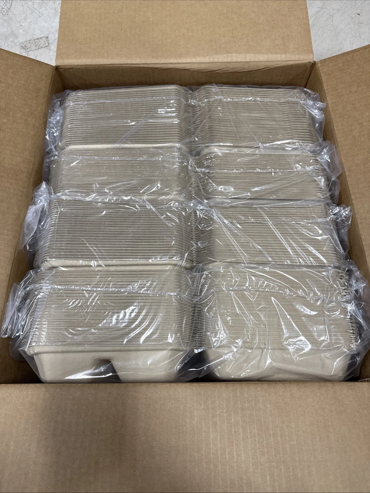 200 Pack Clamshell Take Out Food Containers, 100% Compostable Disposable To Go