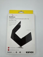 Kanex-Black-MultiSync Foldable Travel Keyboard W/ Full Number Pad-iOS & Android