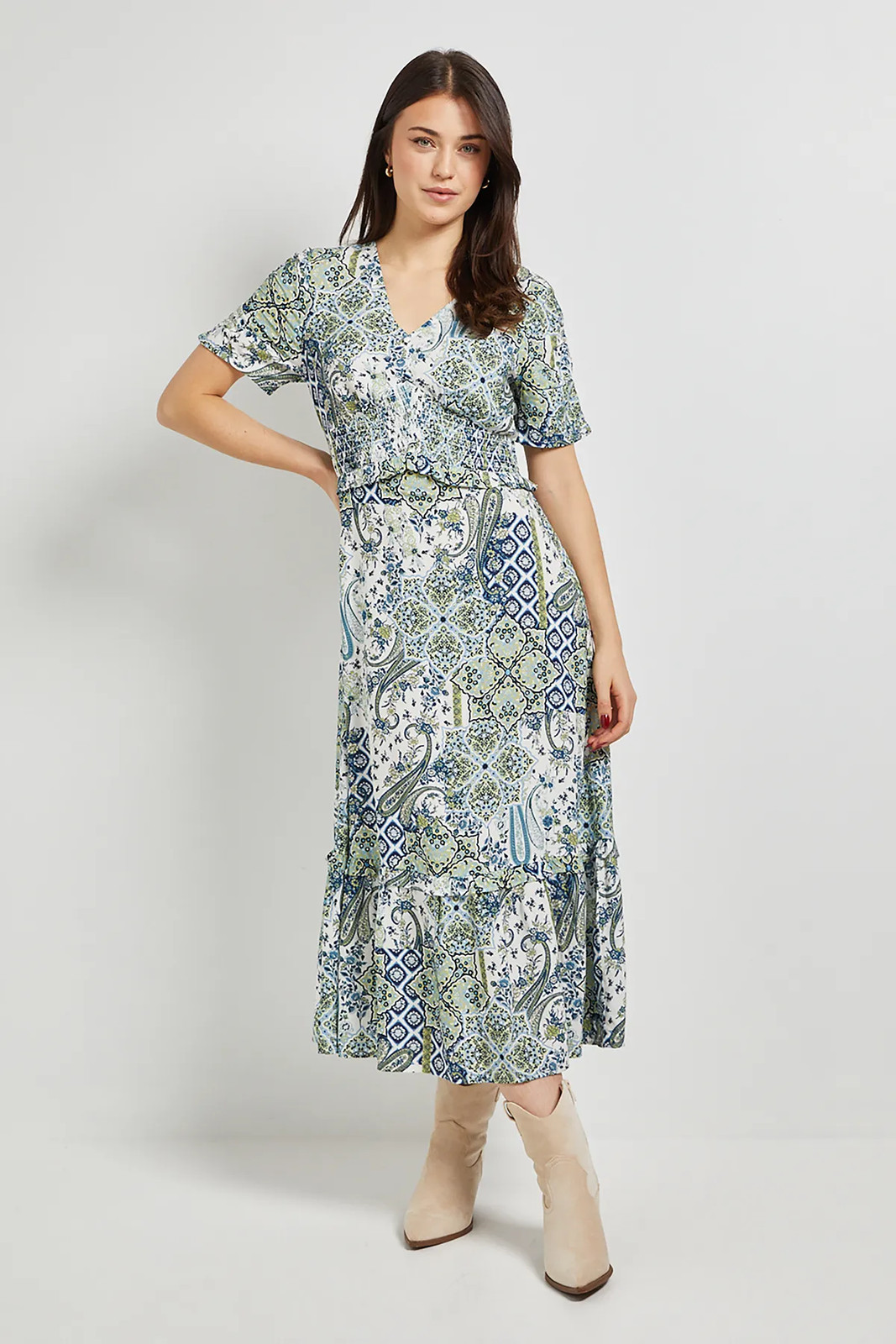 Dorothy Perkins Green Midi Dress Womens Occasion Dresses