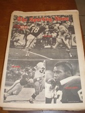 November 1968 The Sporting News Bobby Bell Willie Lanier Kansas City Chiefs HOF